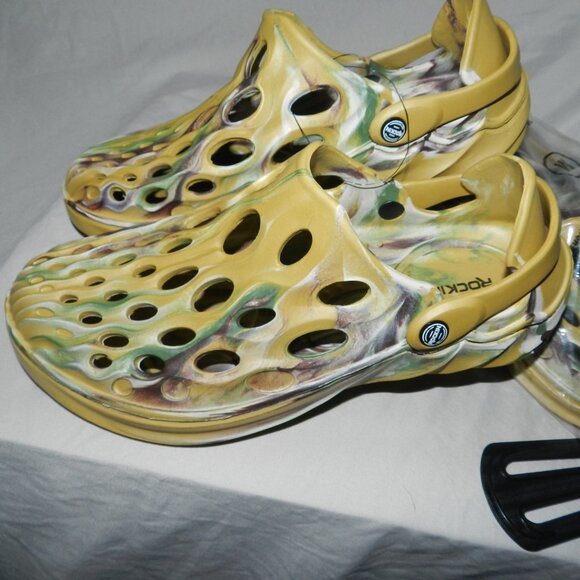 ROCKIN CLOGS UNISEX GLADES GREEN LIGHTWEIGHT WATERPROOF DURABLE SHOES NWT! - Picture 2 of 13